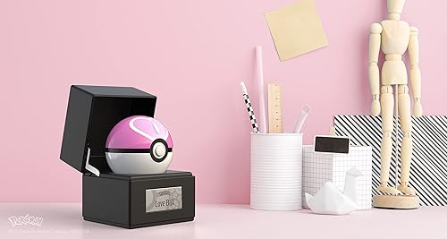 Miniatura 7 de The Wand Company Réplica auténtica de Poké Ball original, realista, electrónica, fundida a presión con características de luz de vitrina, con