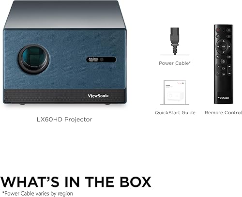 Miniatura 9 de ViewSonic LX60HD 1080p LED Portable Projector with Built-in Google TV, H/V Keystone, Auto Focus, Bluetooth, and Wi-Fi for Smart Home Theater