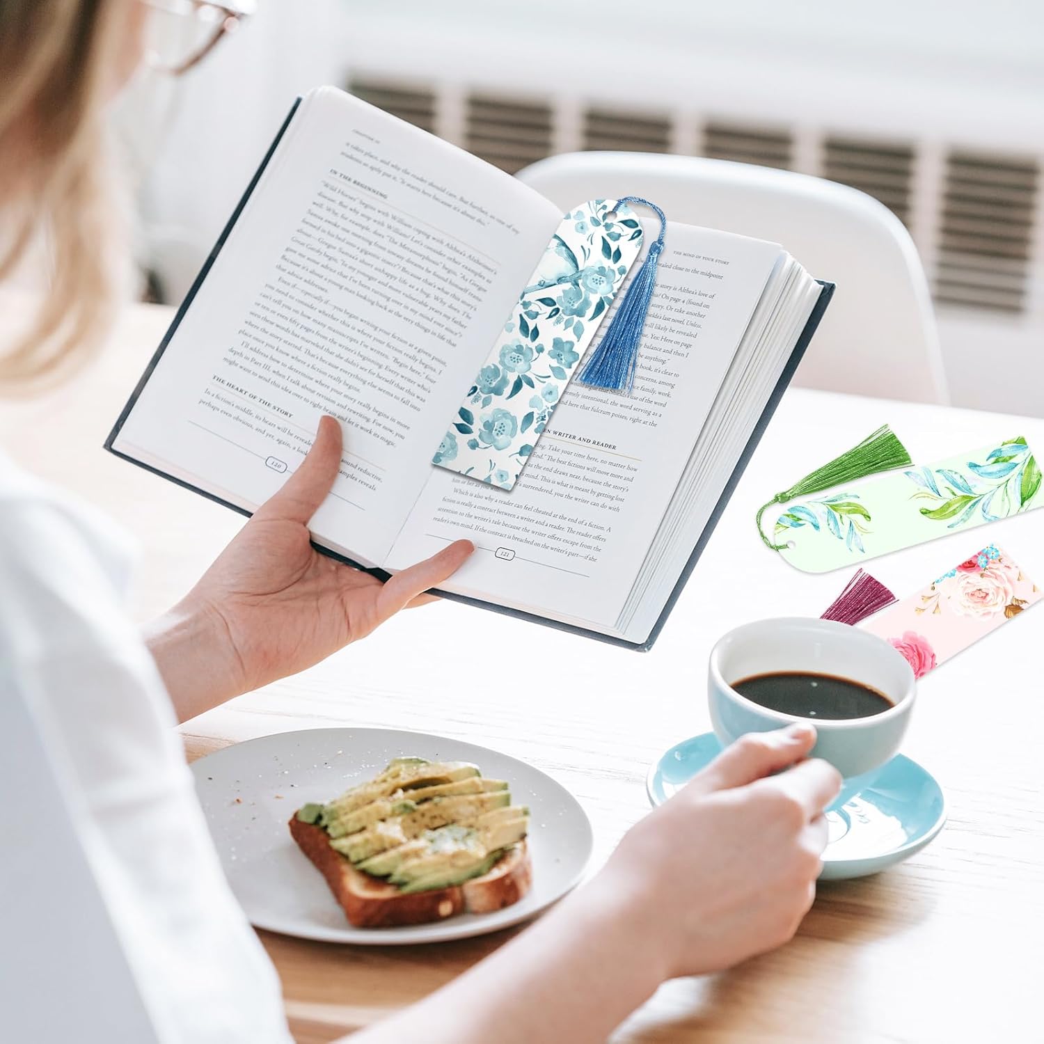 Sublimation Double Sided Bookmark Blanks - 50Pcs Metal Kit + 50 Colors Tassels, DIY Bookmarks for Book Lovers, Crafts, Reading Gifts - Image 5