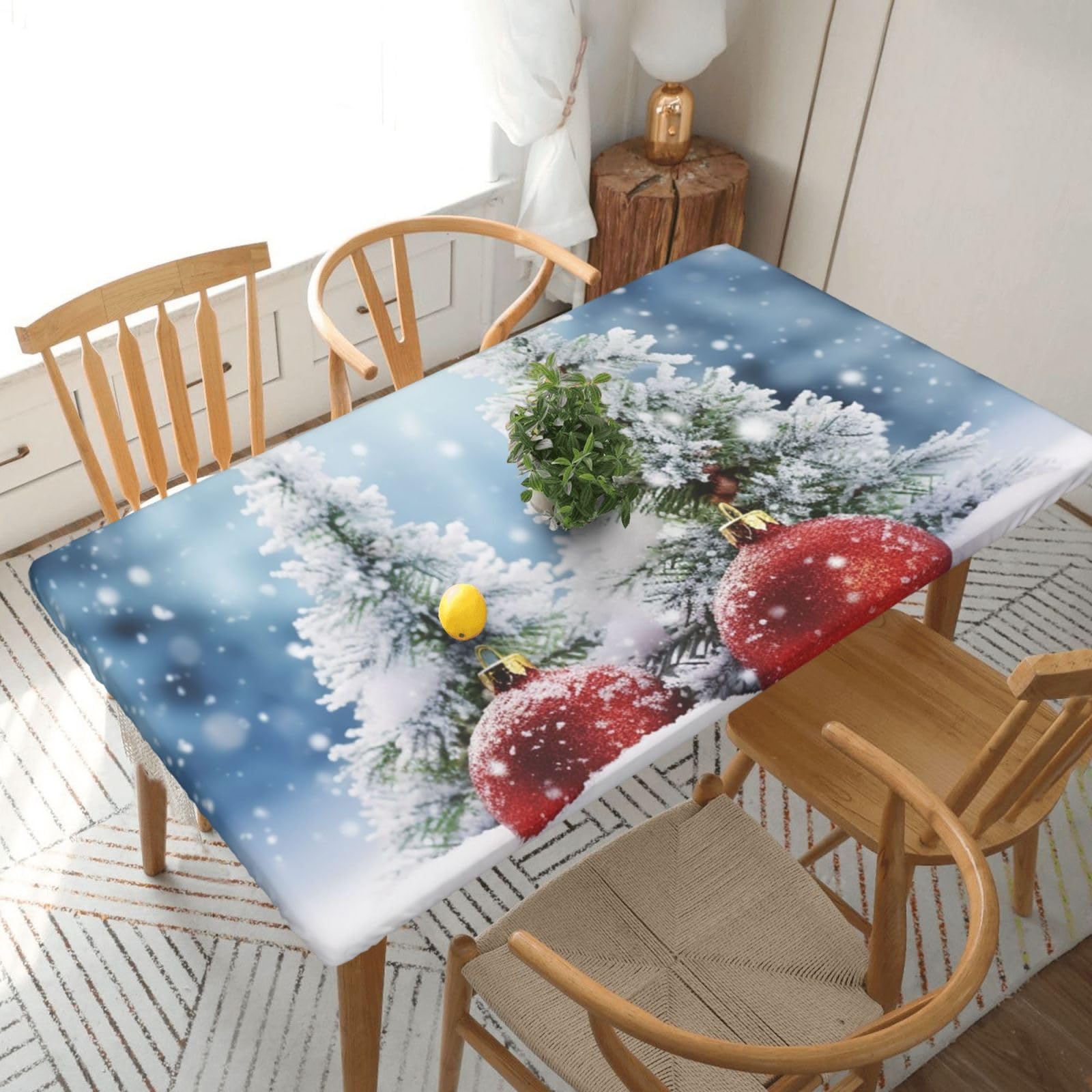 Nappe de table rectangulaire pour fête et pique-nique