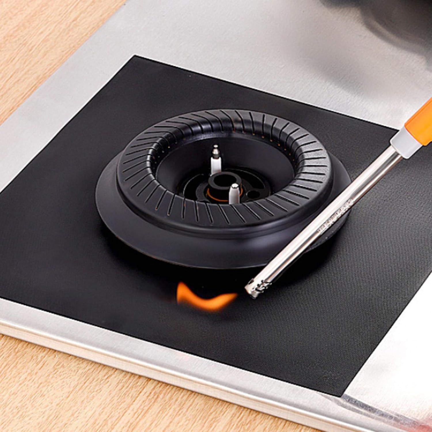 Stove Burner Covers, 6Pcs Reuseable Gas Range Protector NonStick