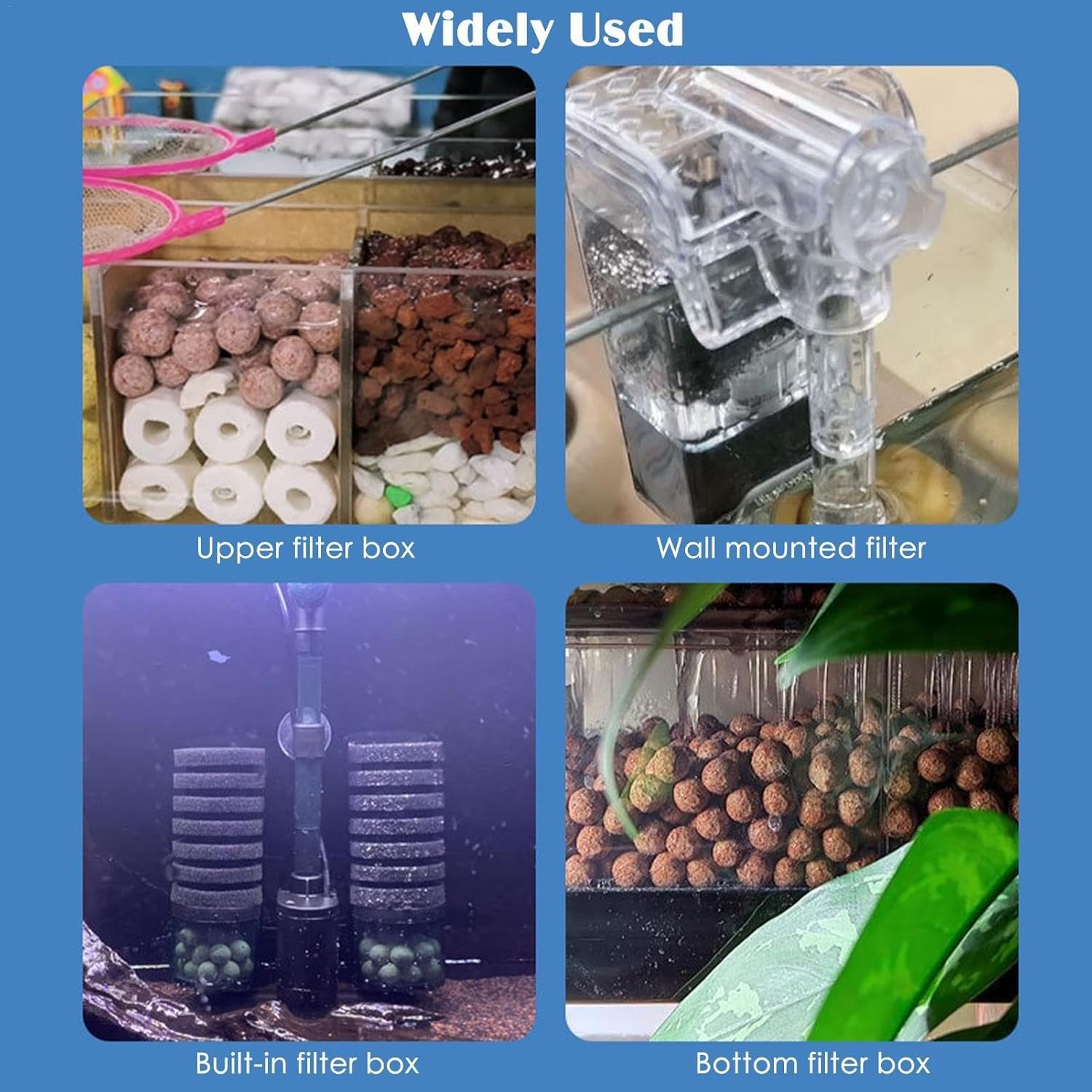 Fdit Aquariumfilterballen, Hoog Rendement Bio Filtration Quartz Ball Fdit Aquariumfilterballen, Hoog Rendement Bio Filtration Quartz Ball