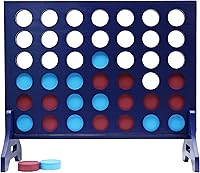 Vista 5 de Tailgating Pros Cuatro en una fila de color azul marino premium con funda de transporte - Juego de patio al aire libre de gran tamaño Jumbo
