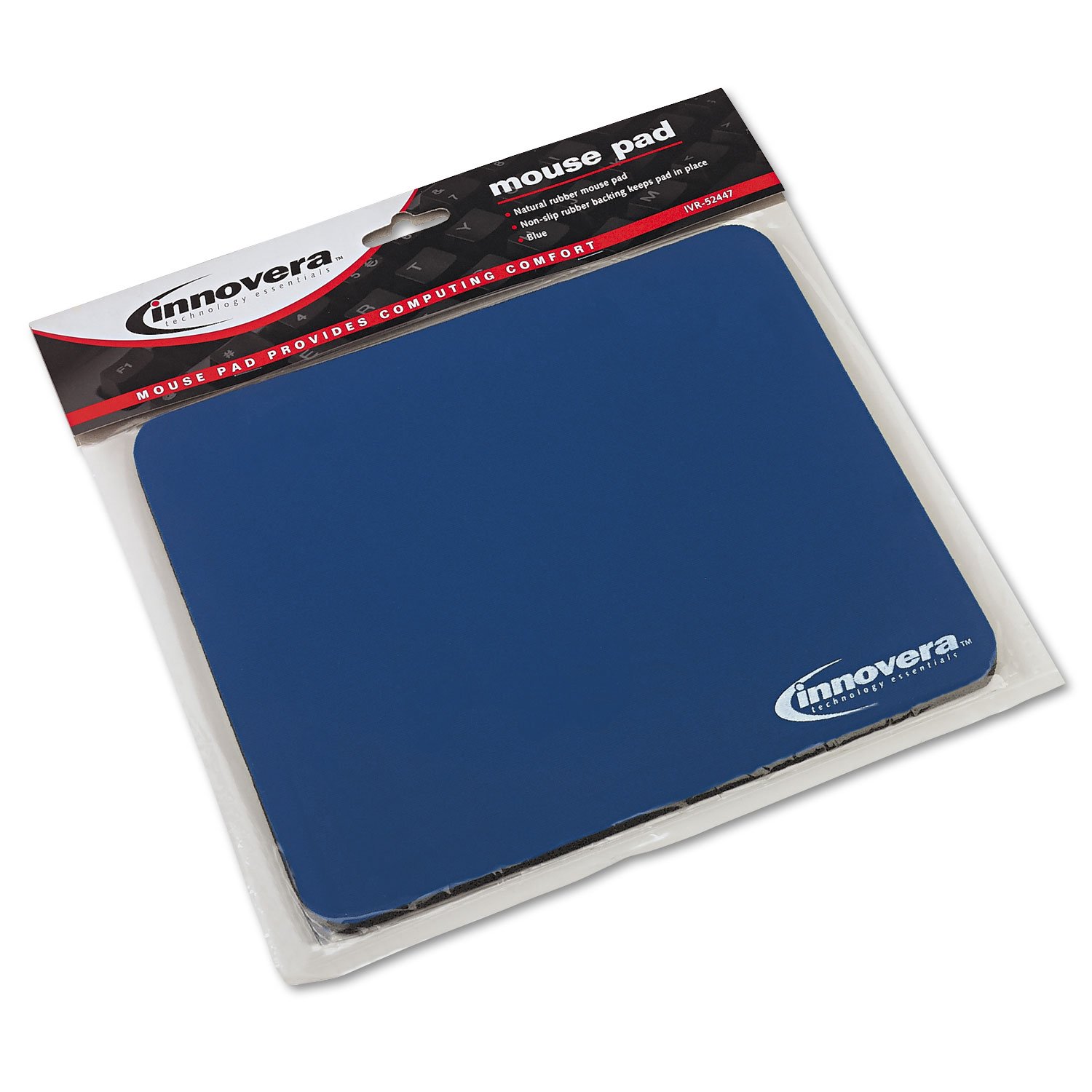 Amazon.com: Innovera Natural Rubber Mouse Pad, Blue (IVR52447