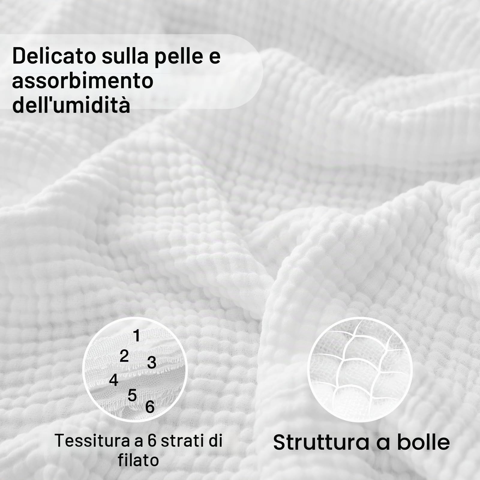 Copriletto 100% cotone per letto singolo XL da 167,6 x 228,6 cm, coperta in mussola traspirante e morbida, copriletto boho, copriletto in garza per letto matrimoniale per tutte le stagioni