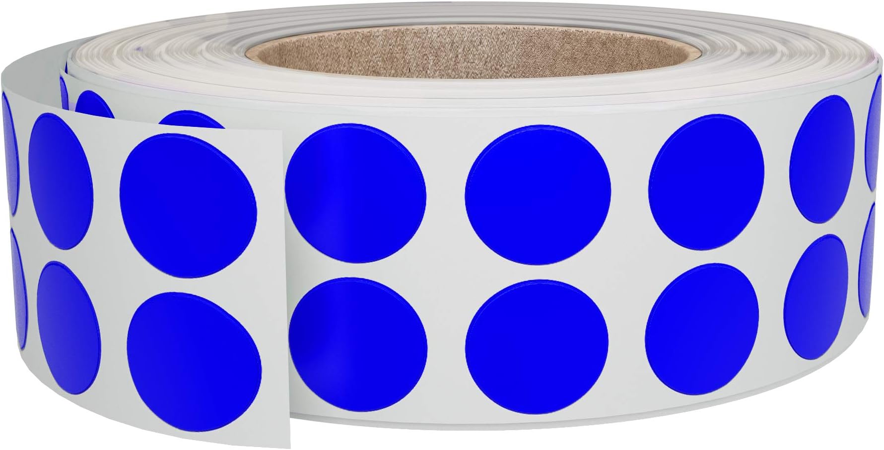 Royal Green Blue Color Coding Labels Dots on a Roll (0.375 inch) 10mm - 3000 Pack