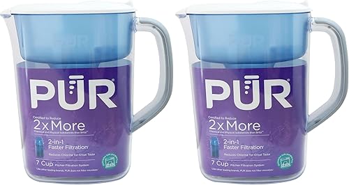 Miniatura 9 de PUR Jarra de Agua de 7 Tazas, 1 Filtro Genuino, Más Limpia, Agua de Excelente Sabor, Apta para Lavavajillas, Potente, Filtración Más Rápida, Diseño
