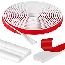 Peel and Stick Wall Molding Trim, 276" L x 1.1" W Chair Rail Moulding for Walls White, Decorative Mirror Frame Border Self Adhesive, Flexible Wall Molding Kit for Doors Tile Ceiling