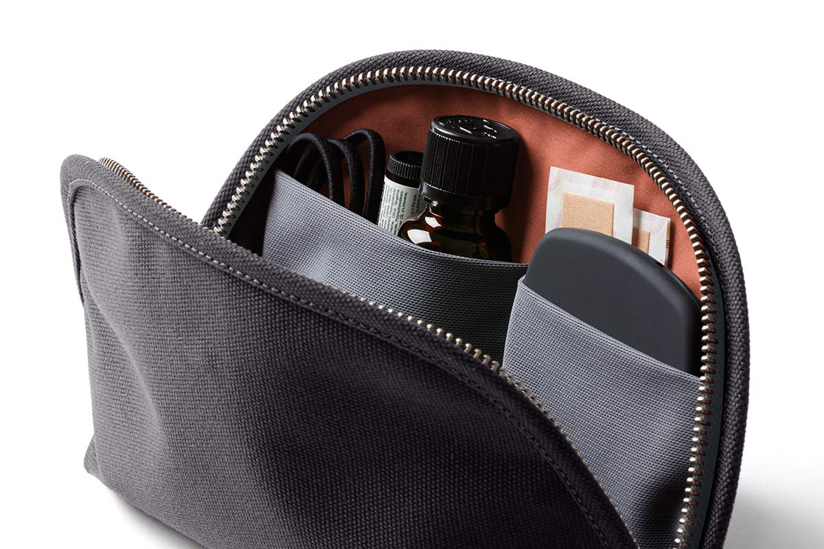 Bellroy Classic Pouch, Mäppchen, Stiftemappe, Tasche, Leder und Stoff (für Stifte, Kabel, Kosmetik, Scheren, Kopfhörer, Radiergummis)