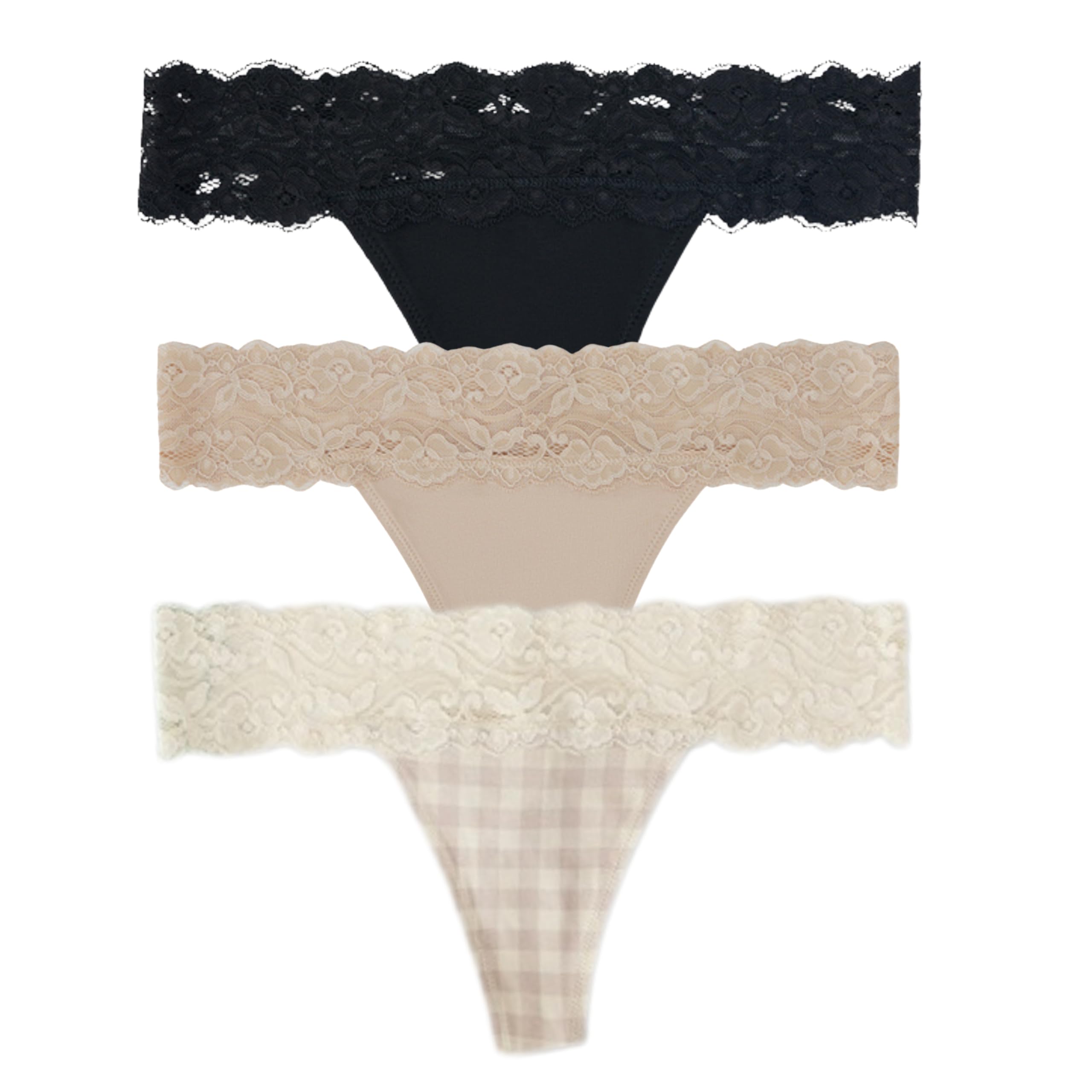 Women Lace Underwear Ladies Cotton Low Rise Bikini Seamless Hipster Panty Smooth Stretch for Sexy Panties Women (Pack of 3) (in, Alpha, M, Regular, Multicolor 2)-image-27