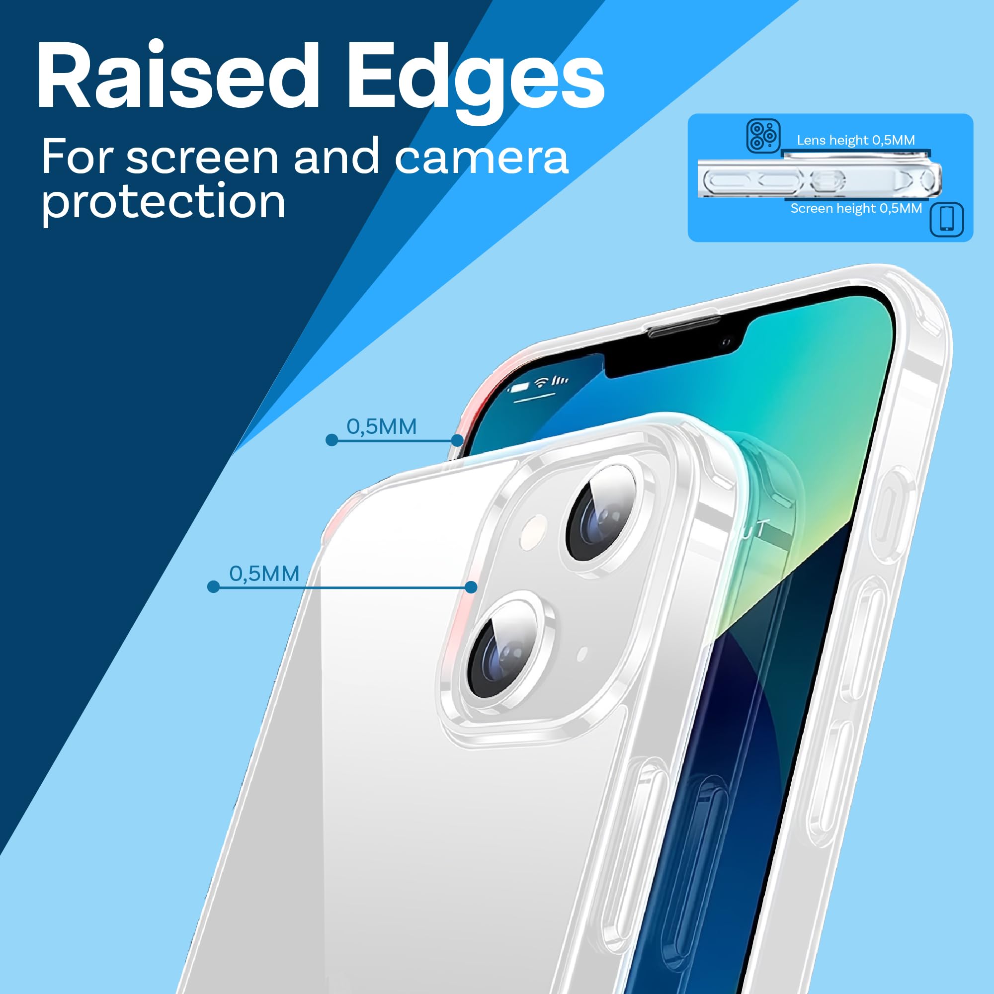 Kryonix For IPhone 15 Case, Acrylic Lens Stand Magnetic Transparent Slim Fit Protective Cover With Scratch Resistant Design White Blue Pink Black - View #9