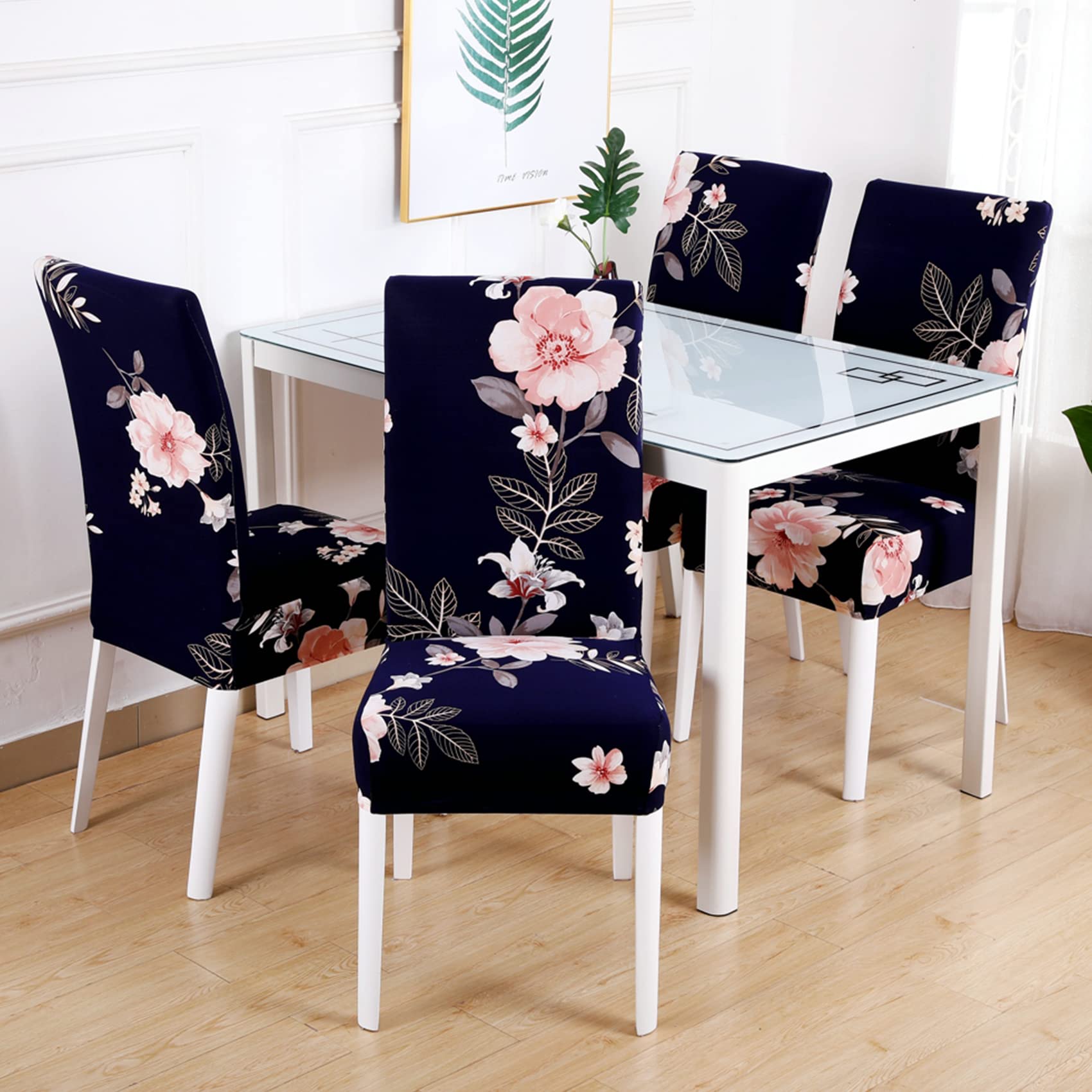Coprisedia con schienale alto taglia XL, elasticizzato, con stampa a quadri, per sala da pranzo, banchetti, hotel, arredamento per la casa, colore: 348, confezione da 6