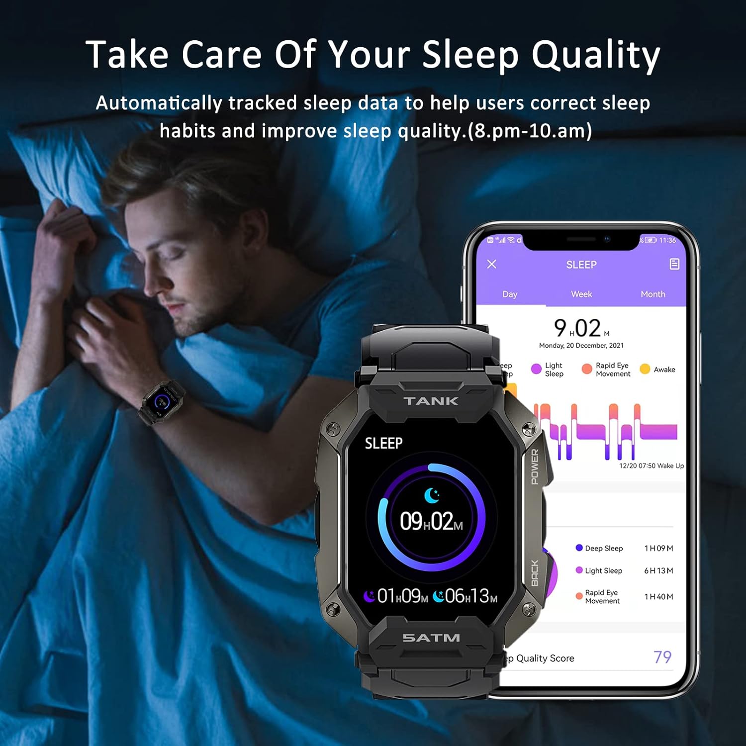 KOSPET Tank Smartwatch Uomo Militare, Orologio Smartwatch Uomo da 1,72 con 5ATM Impermeabile e IP69k, Smart Watch con 24 Modalità Sportive con Contapassi Pressione/SpO2/Notifiche KOSPET Tank Smartwatch Uomo Militare, Orologio Smartwatch Uomo da 1,72 con 5ATM Impermeabile e IP69k, Smart Watch con 24 Modalità Sportive con Contapassi Pressione/SpO2/Notifiche