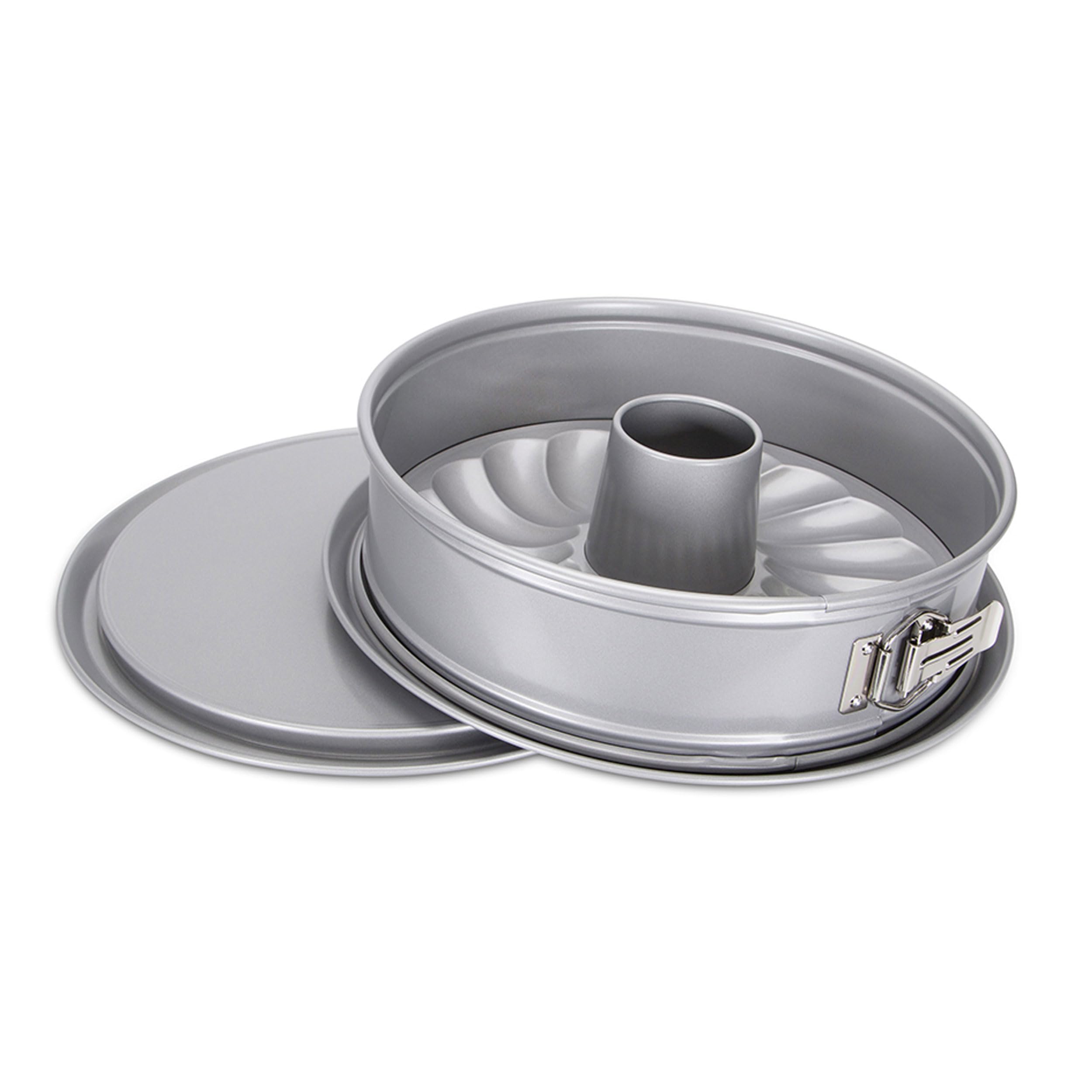 Städter Springform we love baking, Ø 28 cm, mit Flach- und Rohrboden, Hochwertige Antihaftbeschichtung, made without PFAS, Backform für Kuchen & Torten