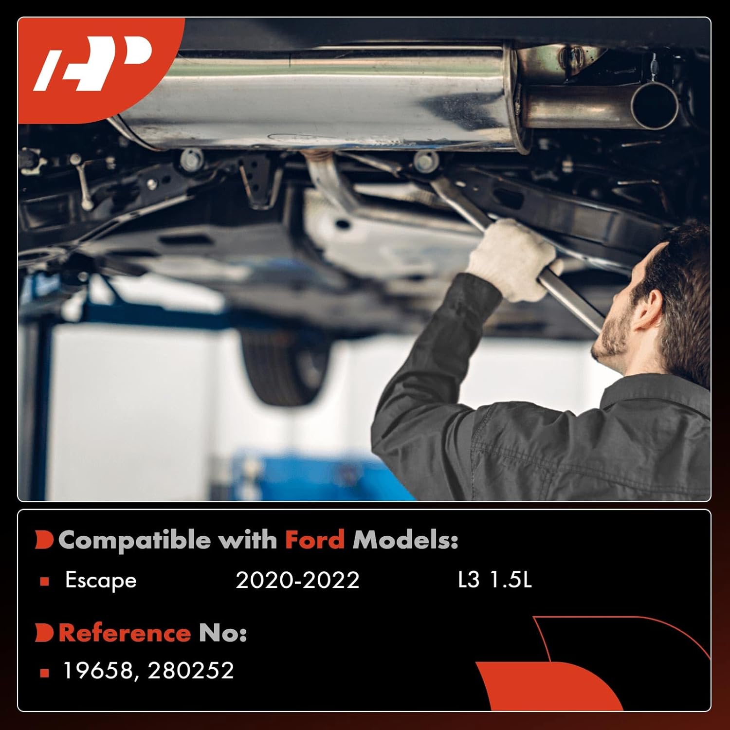 A-Premium Front Catalytic Converter Kit Direct-Fit Compatible with Ford Escape 2020 2021 2022, 1.5L, E.P.A. Compliant