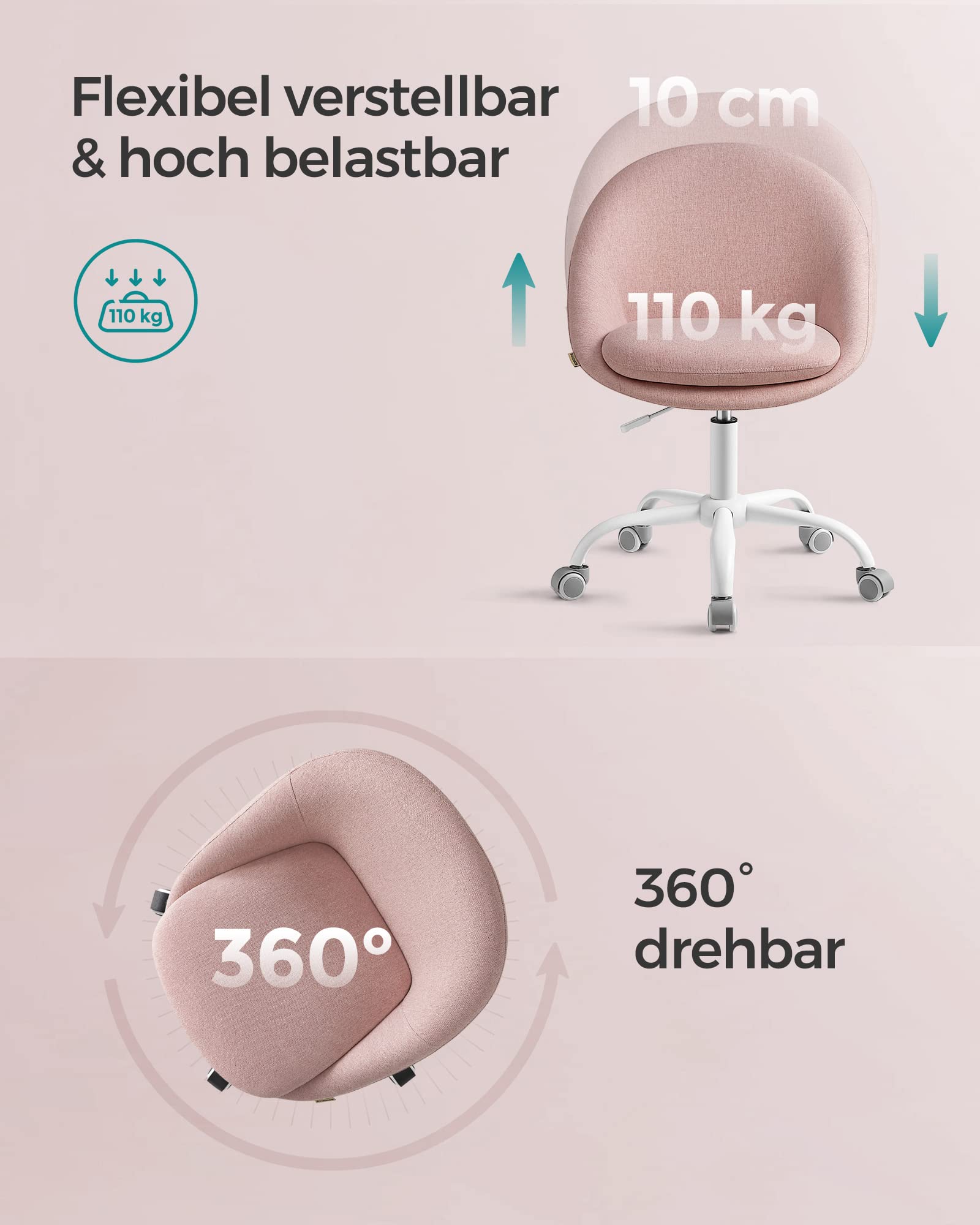 Songmics Homeoffice Stuhl – Bild 6