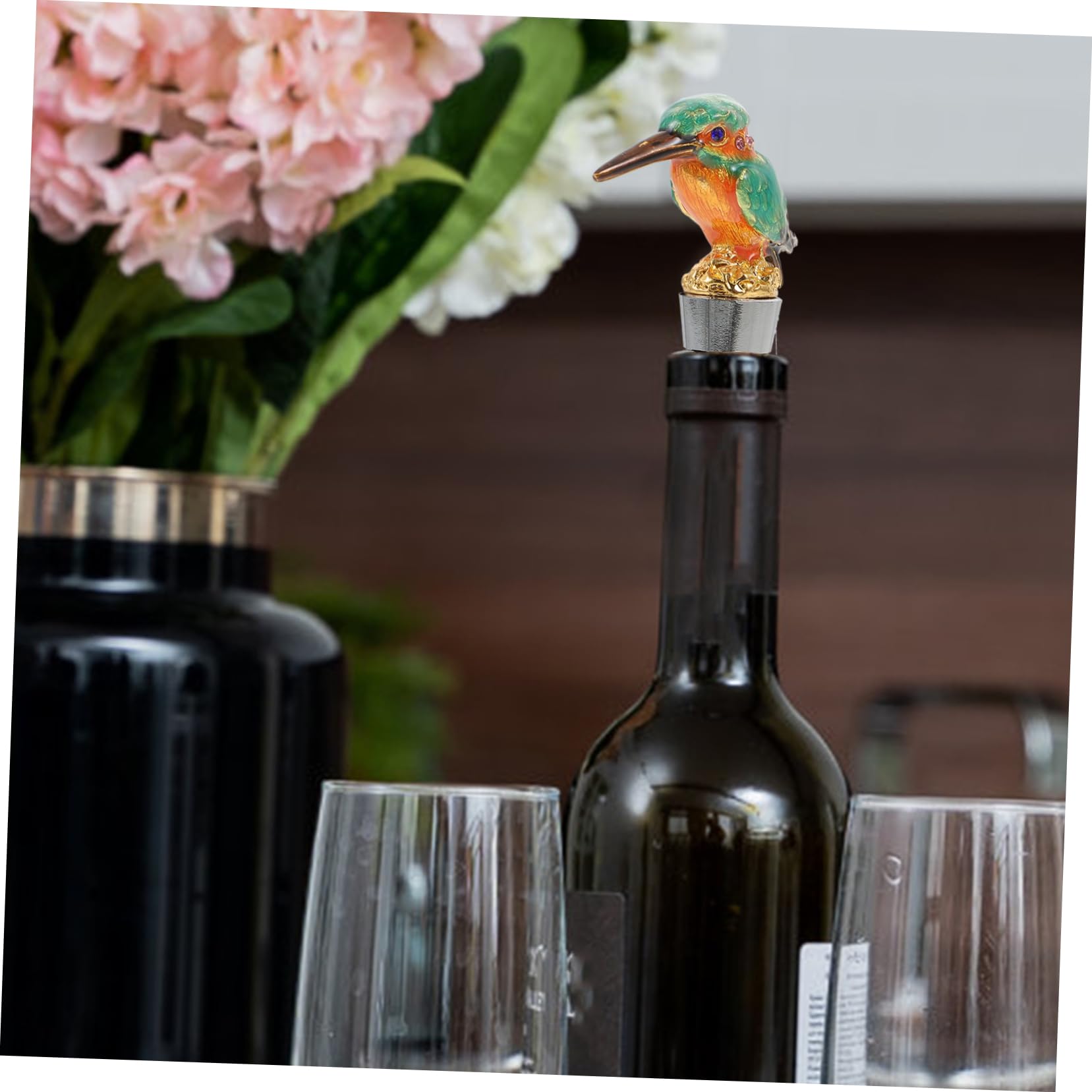 Amosfun 3 Stk Kork Weinstopfen Vakuumieren Verschlussstopfen Für Weinflaschen Coole Weinstopper Weinflaschenverschlüsse Wein Vakuum Personalisierter Weinstopper Weinbewahrer Keramik Golden