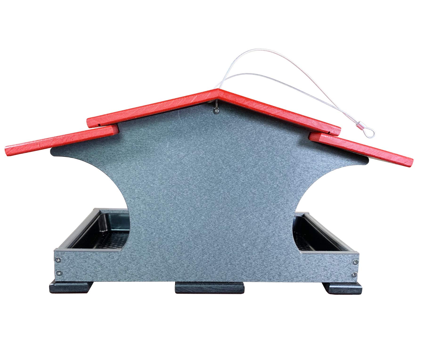 JCS Wildlife Large Poly Hopper Bird Feeder - Mounting Pole Bundles Available! - Picture 15 of 48