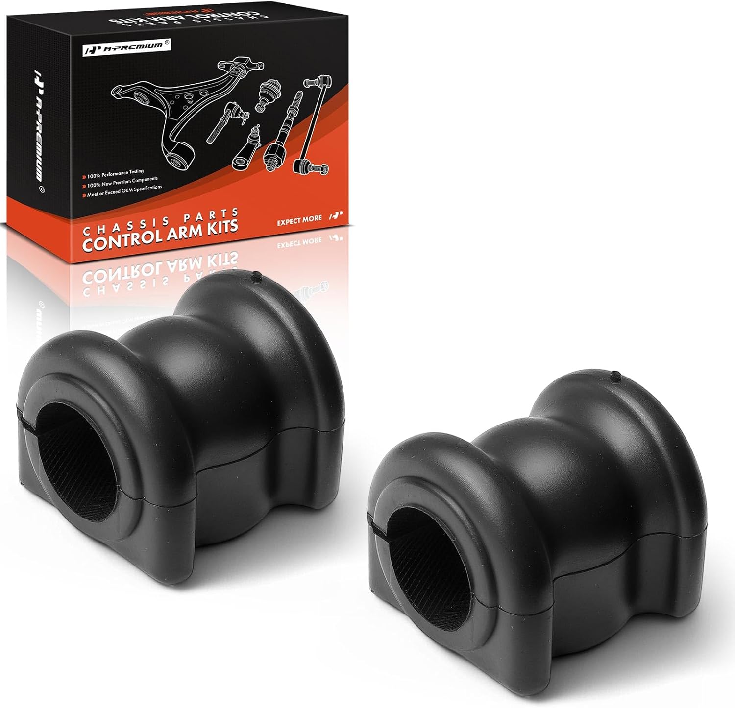 A-Premium 2 x Front To Frame Sway Bar Bushing Kit, Compatible with Dodge Grand Caravan 2012-2020 & Chrysler Town & Country 2012-2016 & Ram C/V 2012-2015