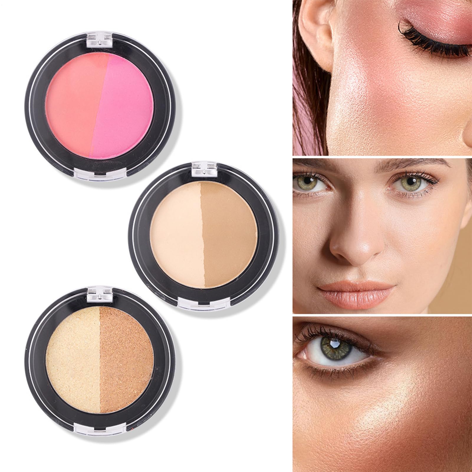 Kompletny zestaw do makijażu, cienie do powiek Blush Face - zestaw do makijażu dla początkujących, do domu, na wakacje, do biura, na scenę, imprezy,