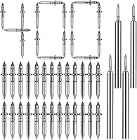 Voraliq 400 Pcs Double-Headed Invisible Nails & Sleeves for Baseboards, Trim - Seamless Skirting Nails, Rust-Resistant Steel