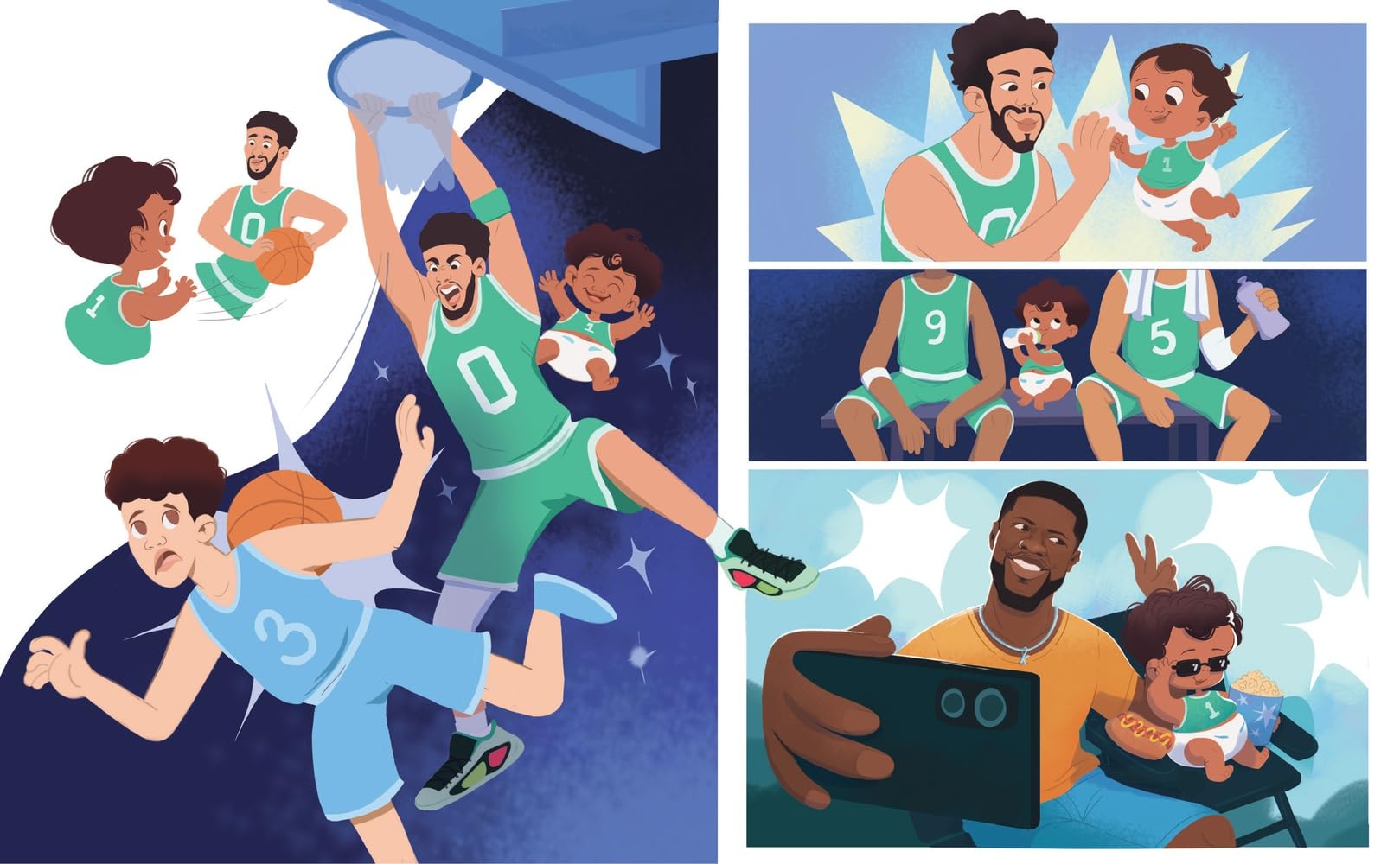 Baby Dunks-A-Lot: A Picture Book