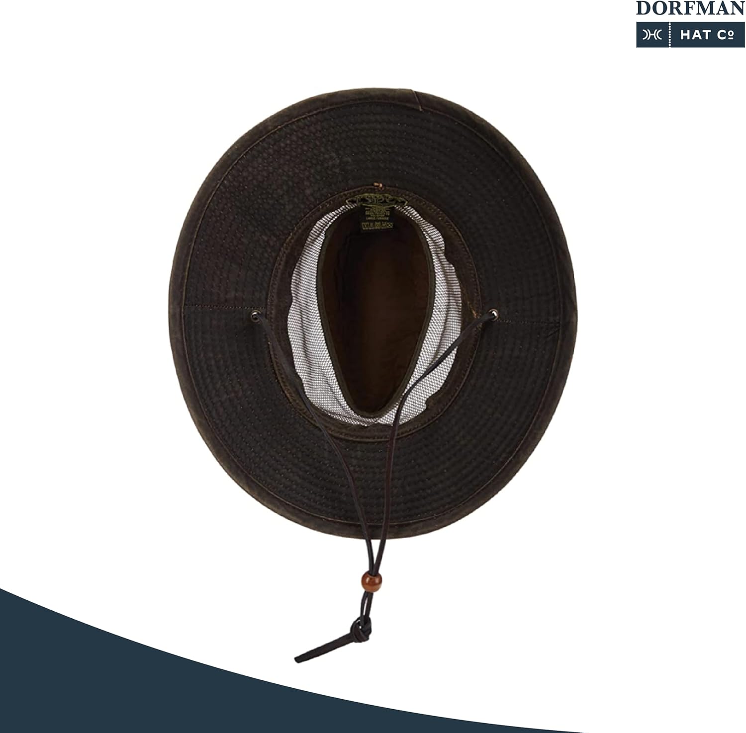 Dorfman Pacific Co. Men's Weathered Cotton Big Brim with Mesh - Image 4