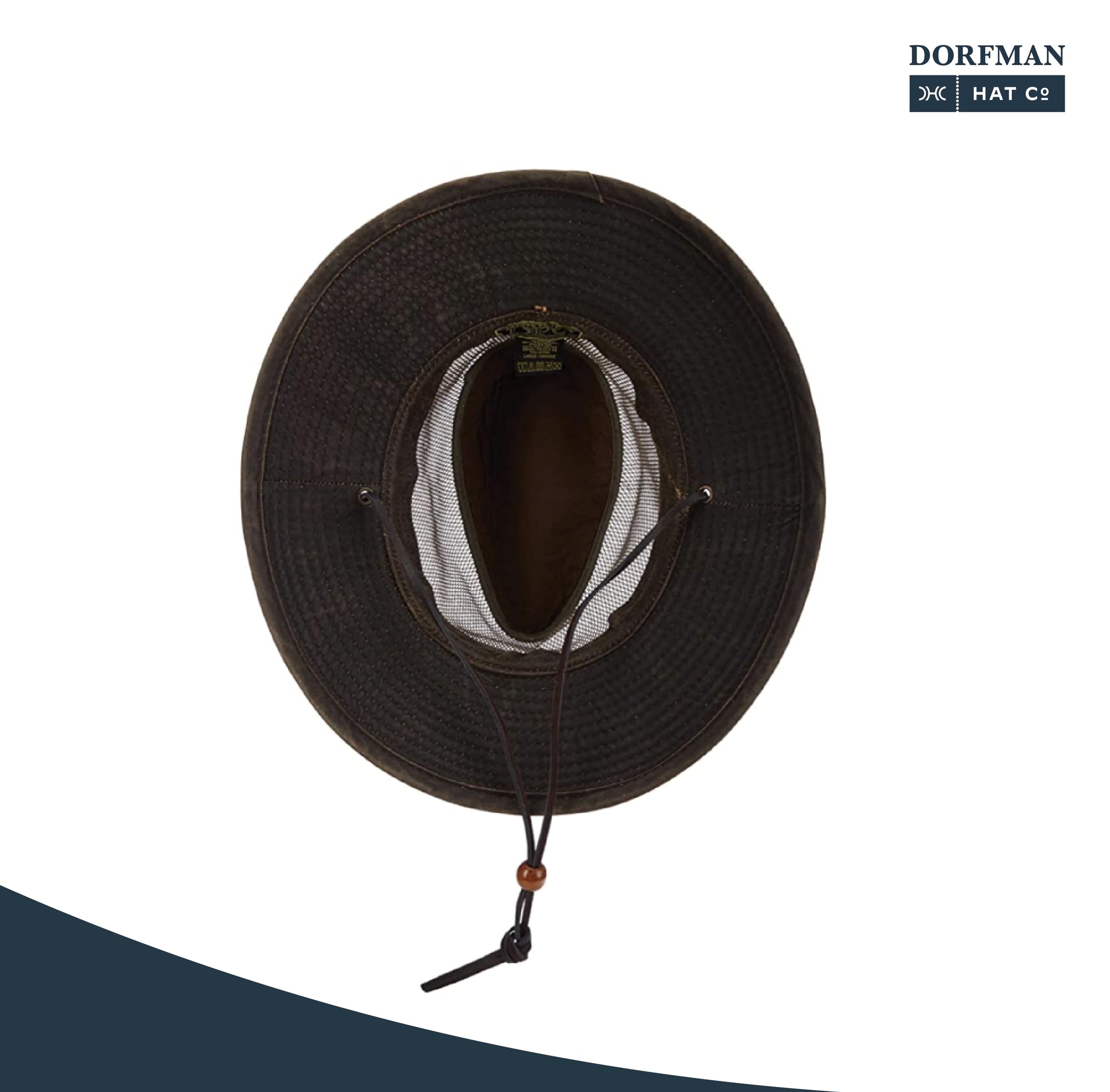 Dorfman Pacific Co. Men's Weathered Cotton Big Brim with Mesh