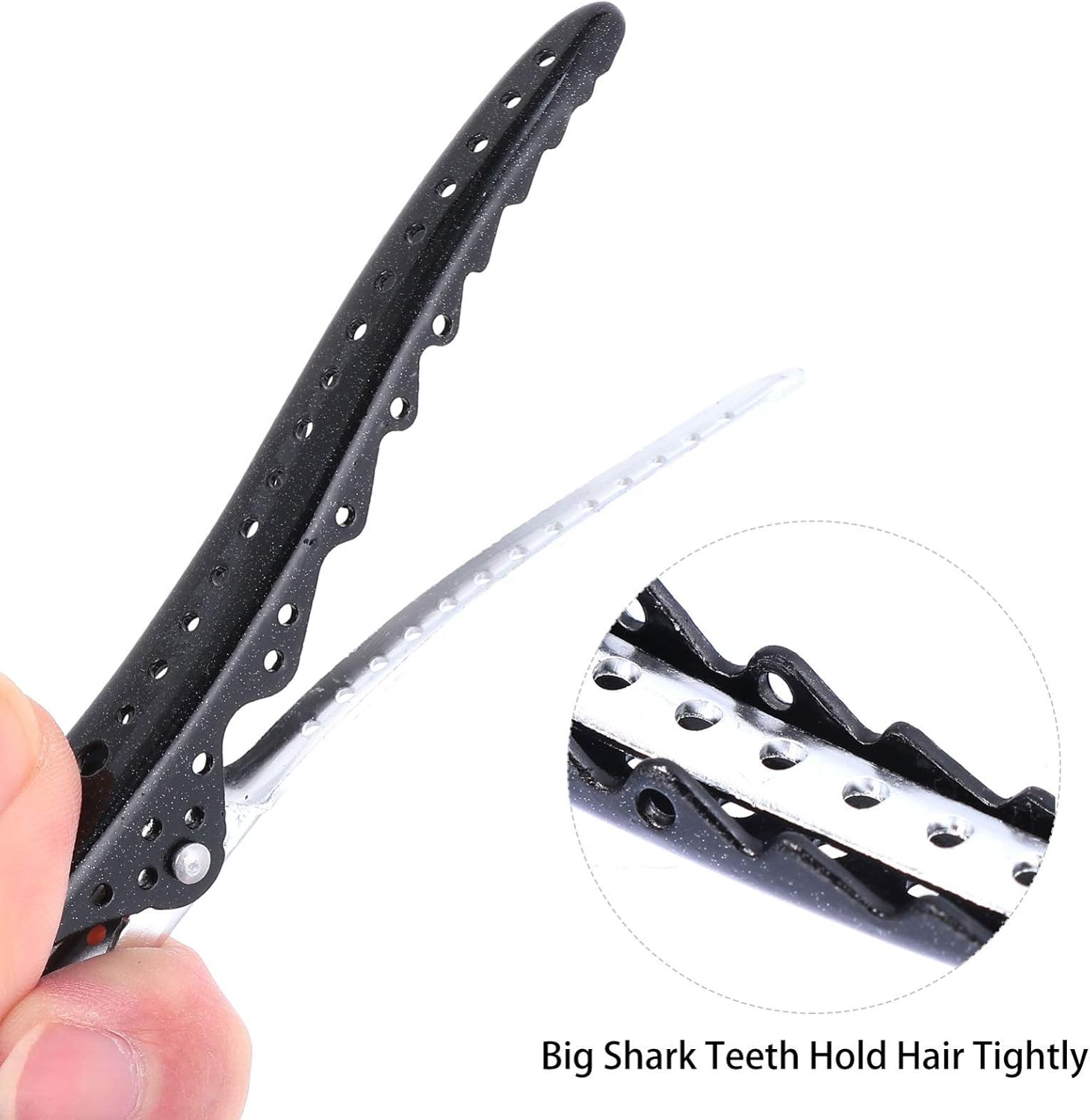 年末年始大決算 Bestoyard ダッカールピン 美容師 前髪 髪留め ヘアクリップ 黒 ヘアピン 業務用 プロ用 しっかり メンズ レディース 6個セット 黒い Wisp Mx