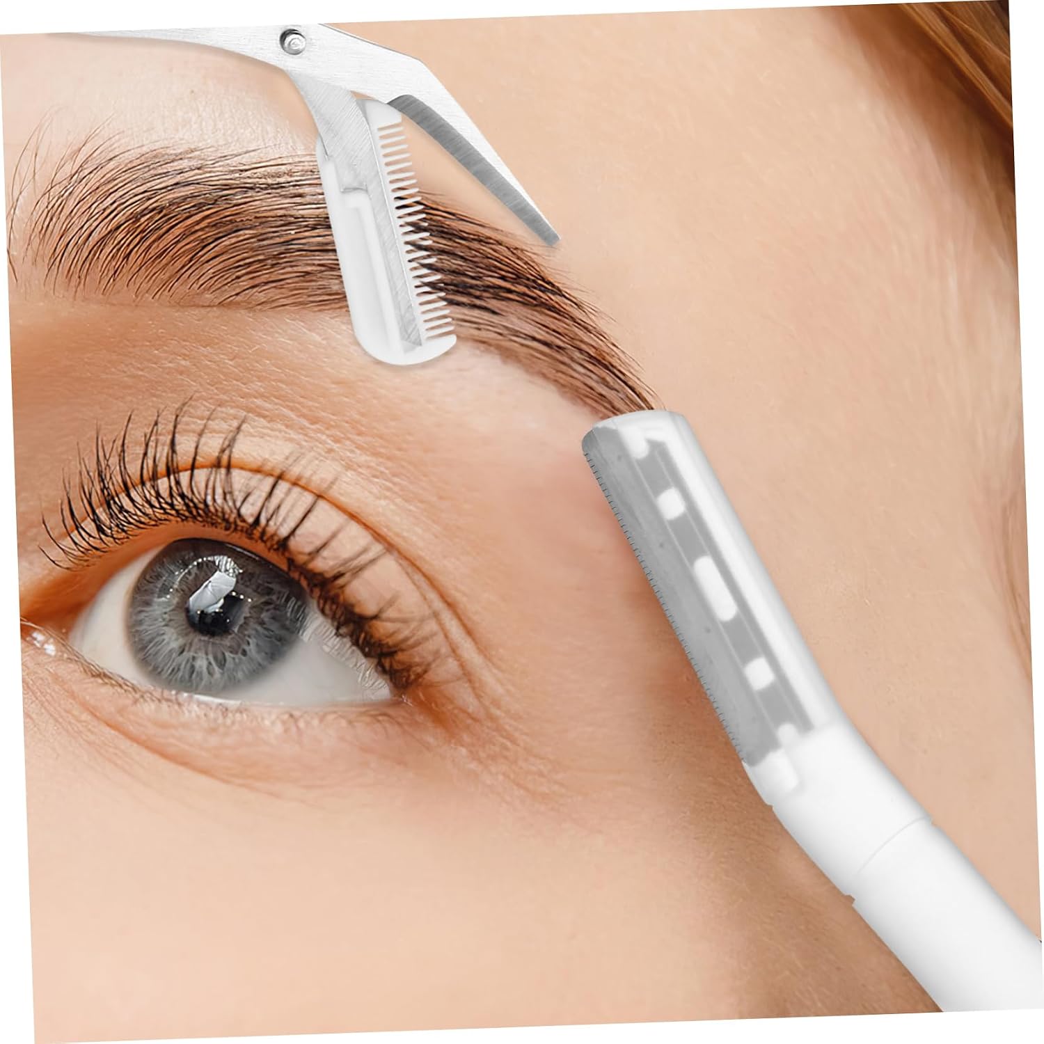 NOLITOY 4sets Brow Tool for Eyebrows Shaping Eyebrows Kit Scissor Grooming Tool