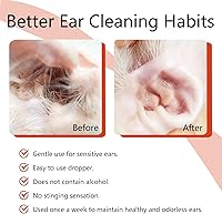 Vista 5 de FlowFish Limpiador de oídos de mascotas para perros, tratamiento de infección de oído, solución de limpieza de oídos de perro no irritante