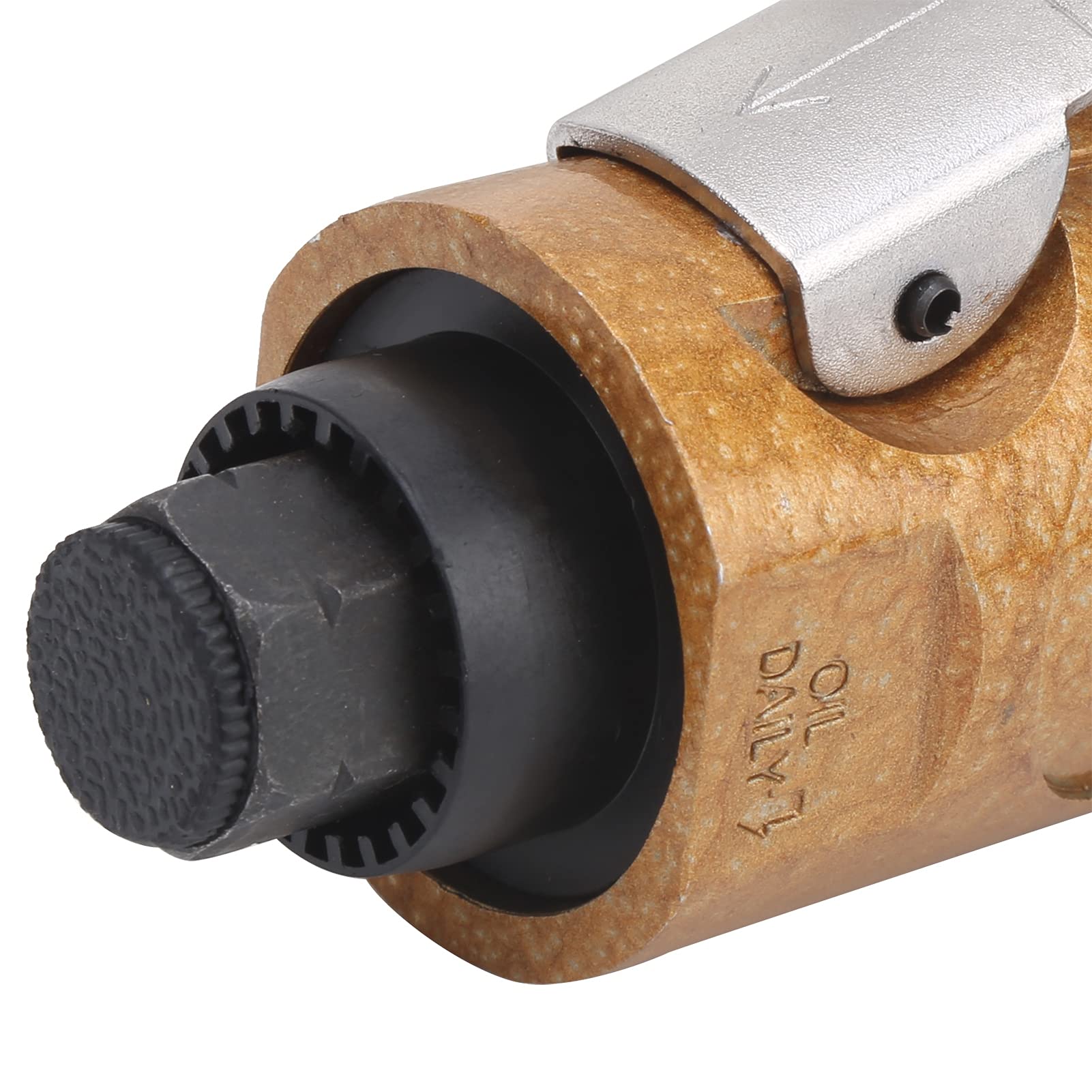Smerigliatrice pneumatica ad aria compressa per incisione, KP-621, 22.000 giri/min, kit di smerigliatrice ad alta velocità con interruttore di sicurezza, manico diritto compatto (Stile UE)