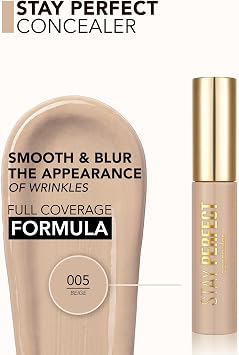 Flormar Doğal Bitişli Kapatıcı (SOĞUK ALT TON) - Stay Perfect Concealer - 005 Beige - 8682536085526