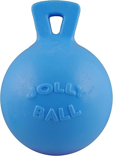 Miniatura 7 de Jolly Pets Tug-n-Toss - Pelota de masticar resistente con mango, 6 pulgadas Azul,Azul (Arándano),Púrpura claro,Naranja,Púrpura,Rojo