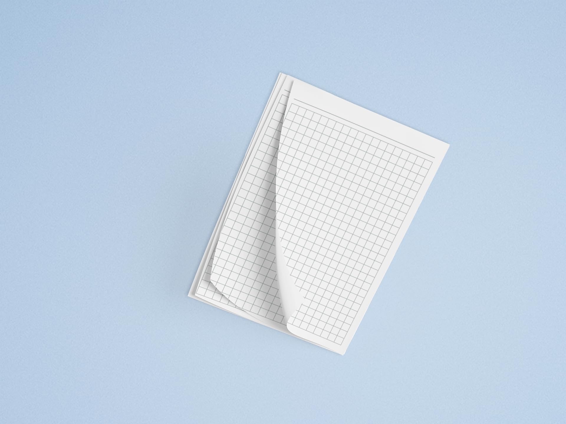 16x Notizblock kariert 5mm Kästchen - Notizen DIN A6, 50 Blatt, Qualitäts-Offset-Papier 80g/m² -Grau (22212)