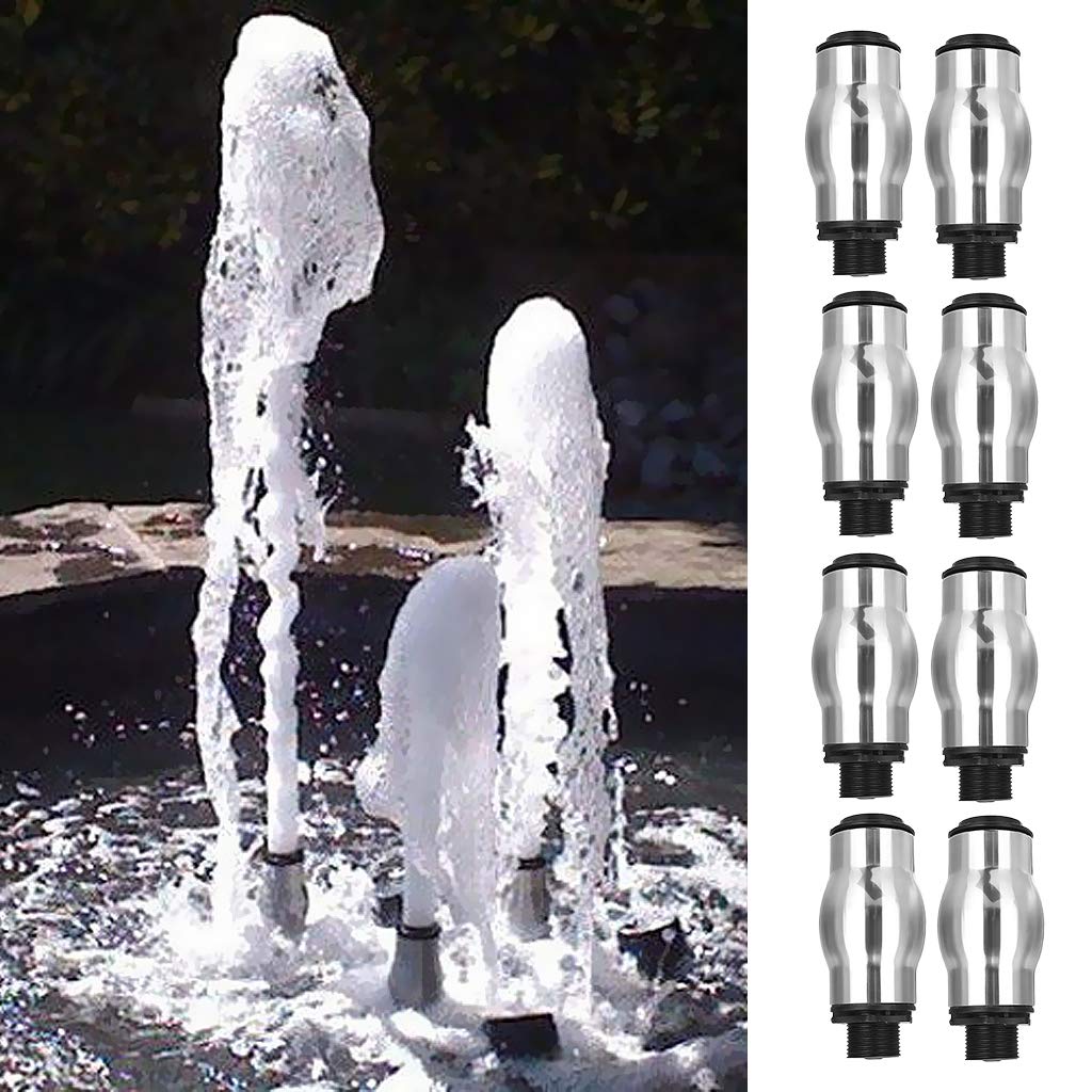 8X Stainless Steel Frothy Fountain Nozzle Bubbling Waterscape Pond Sprayhead|Home & Garden| Yard, Garden & Outdoor Living| Ponds & Water Features| Outdoor Fountains-image-32
