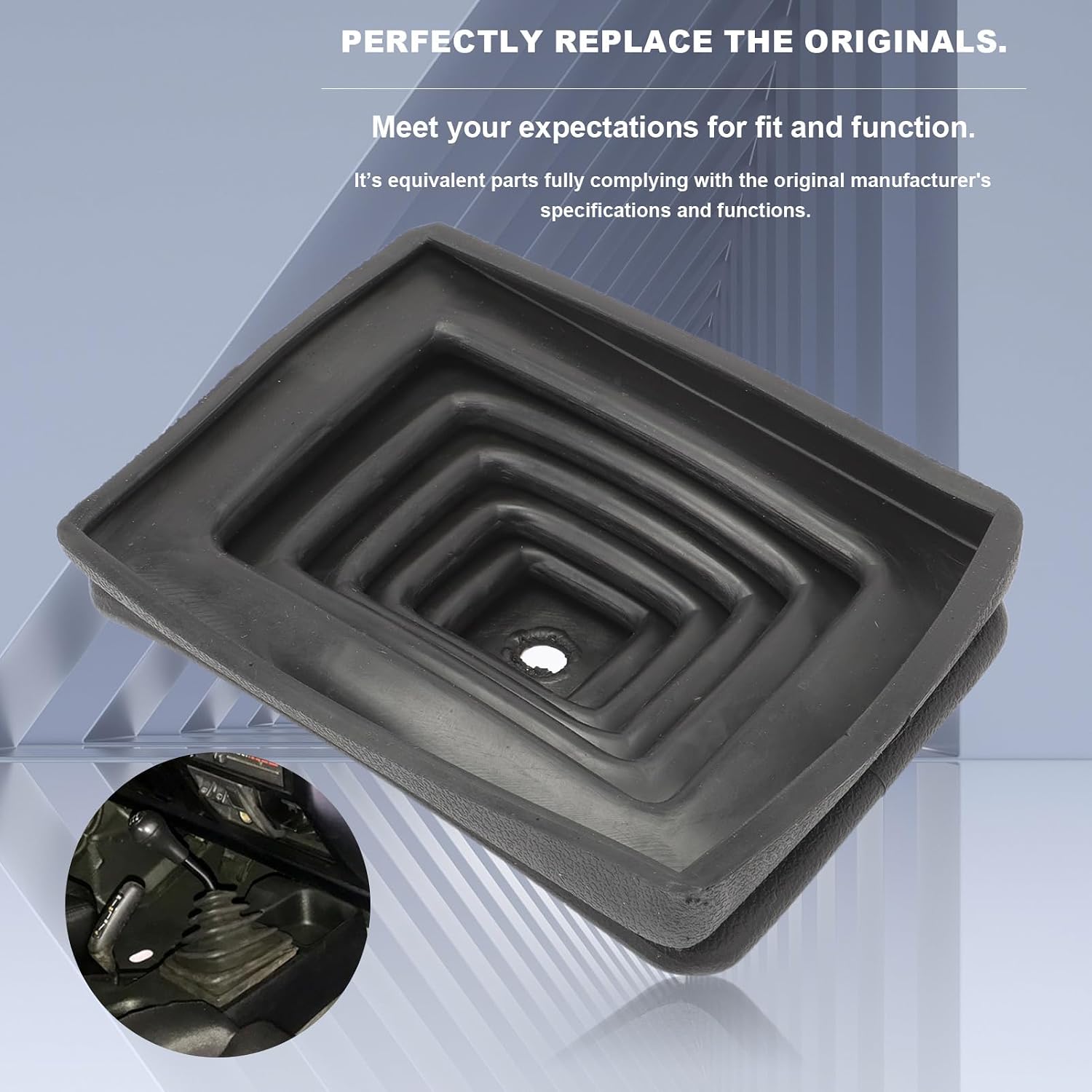Shifter Boot & Retainer Bezel Kit Fits for TJ Wrangler 1997 1998 1999 2000 2001 2002 2003 2004 Replaces 53000056 52078558