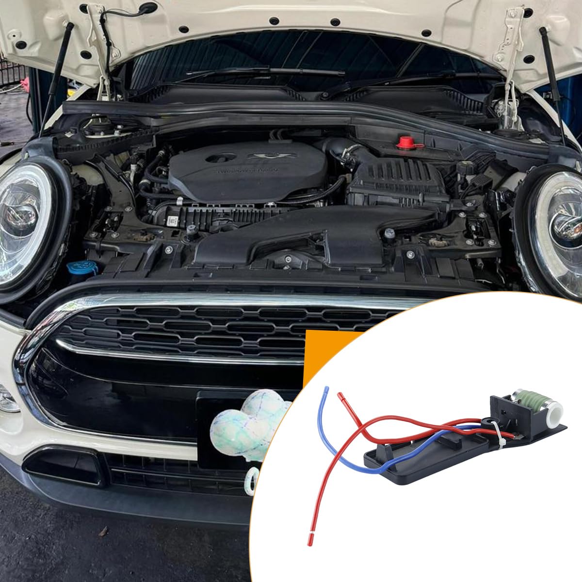 Resistenza Motore Ventola Radiatore Raffreddamento Motore Auto per Mini Cooper R50 R52 R53 03-08 17117541092R
