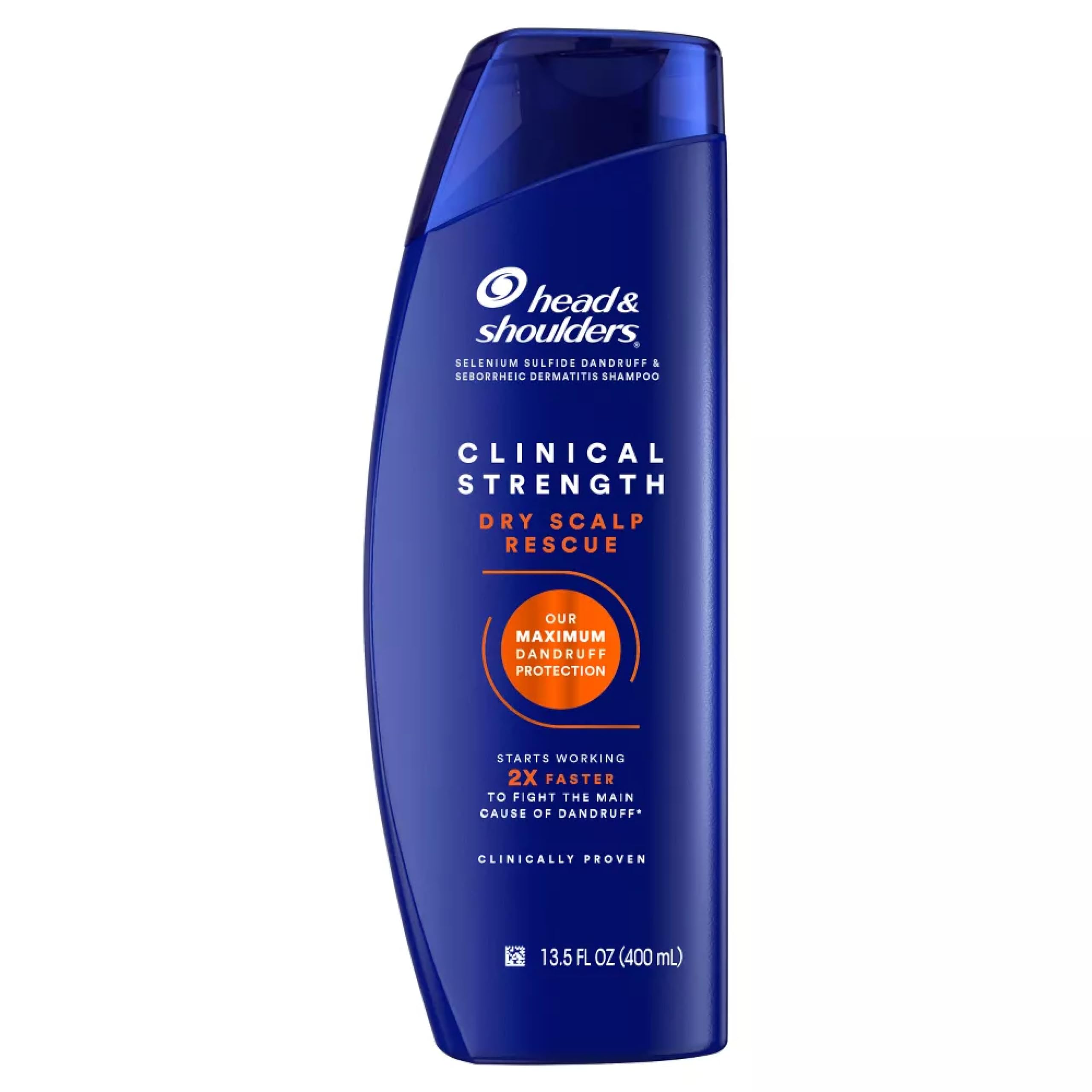 Head & Shoulders - Champú Clinical Dry Scalp Rescue para cuero cabelludo seco, 13.5 fl oz, 5.349 fl oz