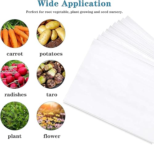 Miniatura 6 de iPower Paquete de 100 bolsas de cultivo de película de panda de 1 galón, contenedores en blanco y negro para plantas en macetas y enraizamiento,