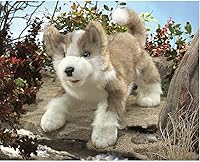 Vista 2 de Folkmanis Marioneta de mano Wolf Pup, gris, blanco, negro, 1 EA