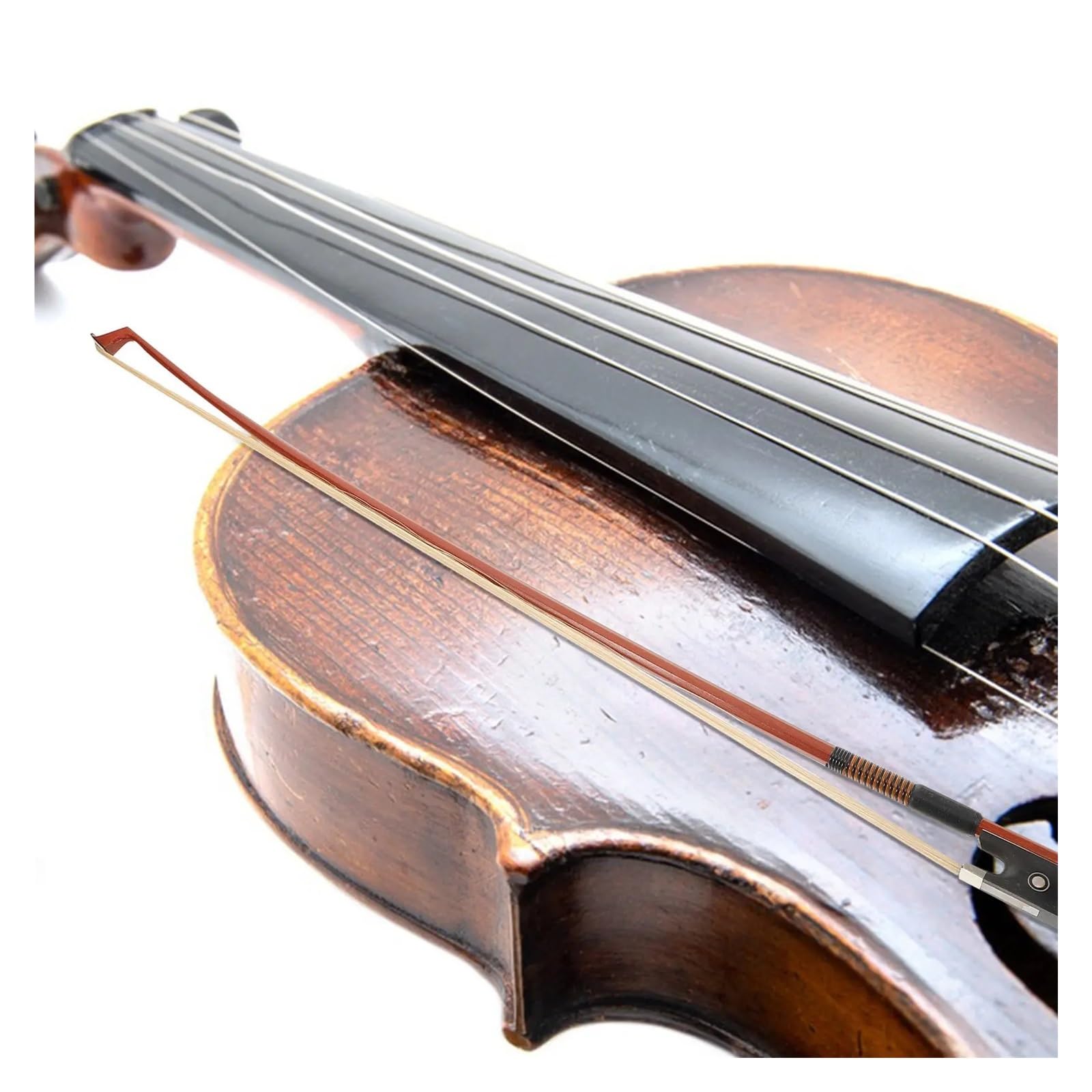 Arco for violino in legno Crine di cavallo naturale Oxford Silk Grip Arco for principianti for spettacoli orchestrali scolastici Studenti avanzati
