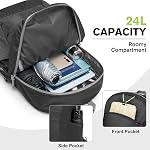 G4Free 24L Lightweight Packable Hiking Backpack Small Sport Travel Daypack Water Resistant for Women Men
