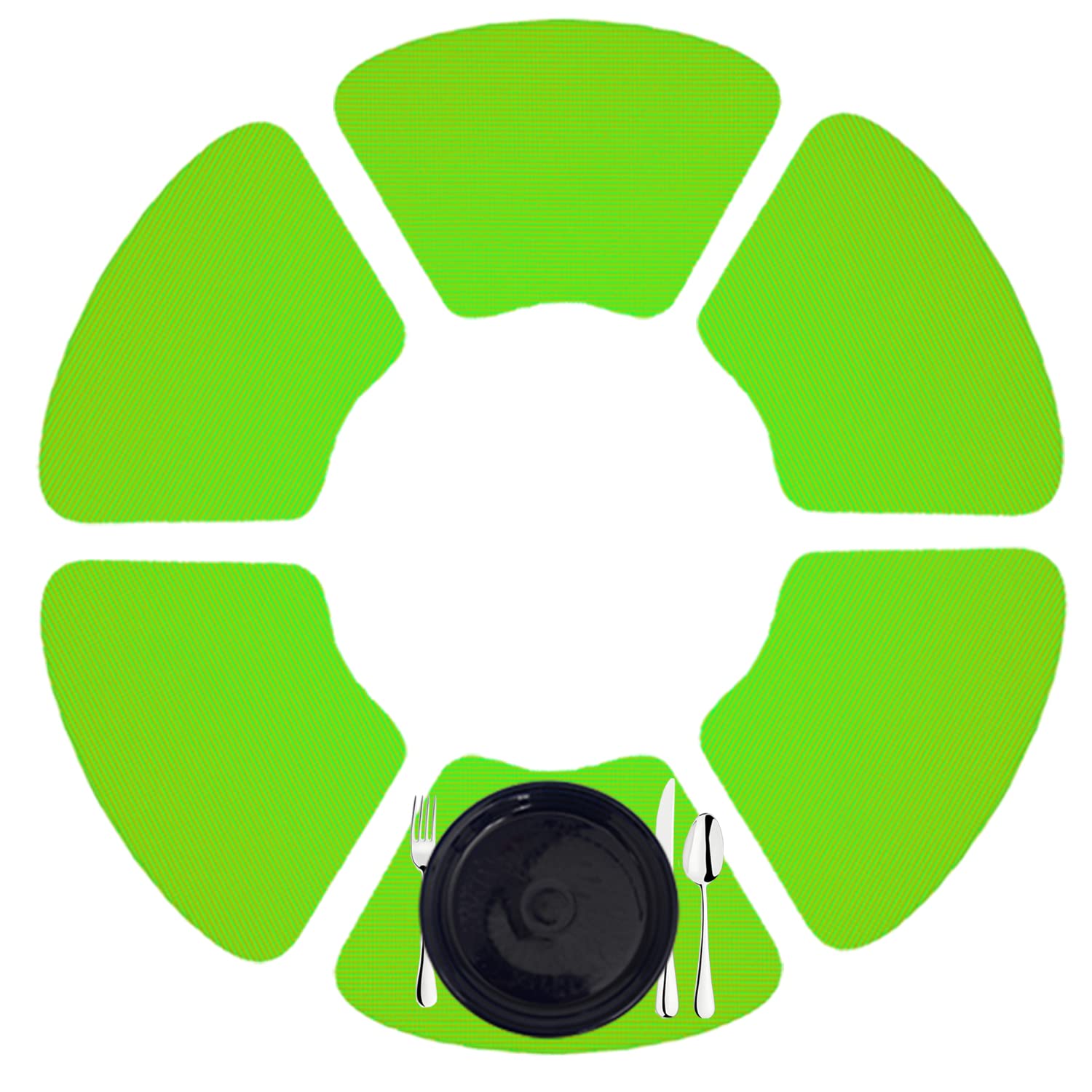 Kraftware Wedge Placemats for Round Outdoor Tables