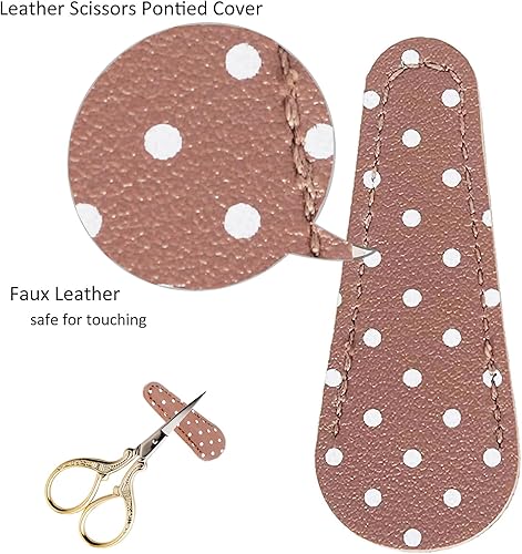 Miniatura 4 de BIHRTC Tijeras de Crochet Vintage de 3.6 Pulgadas - Tijeras Pequeñas de Bordado con Hojas Puntiagudas Afiladas de Acero Inoxidable - Ideales para