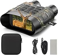 Vista 8 de Gafas de visión nocturna, prismáticos de visión nocturna 4K de 112 MP para adultos, zoom 12X y batería de 5000 mAh, tarjeta de 64 GB incluida