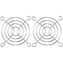 uxcell 2 Pcs Metal Wire Fan Grill Finger Guard Protect Fan Grills for 60mm PC Cooling Fan