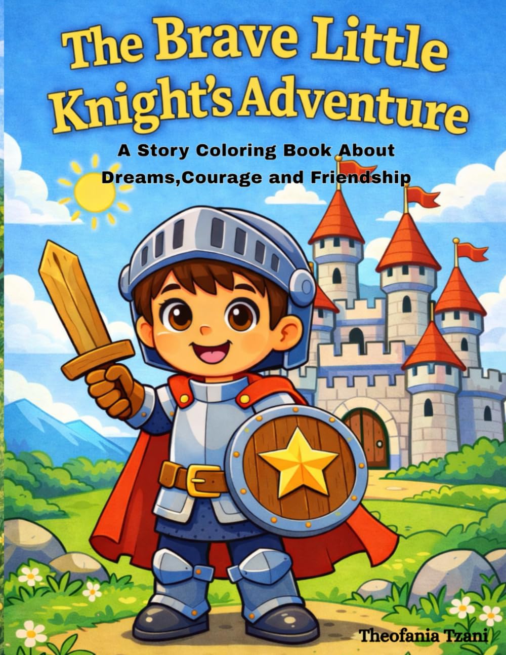 The Brave Little Knight's Adventure: A Story Coloring Book About Dreams, Courage and Friendship