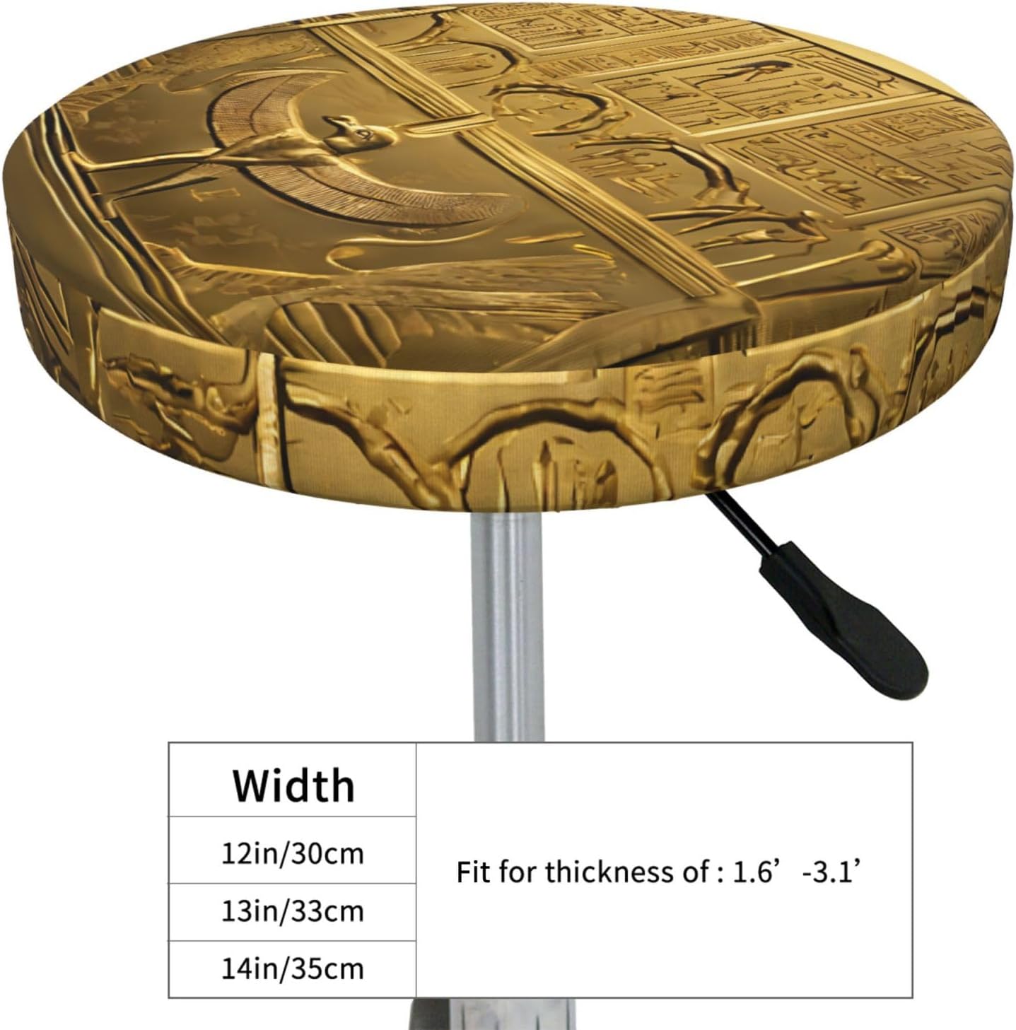 Round Bar Stool Seat Cover for Home Kitchen Dining Chair - 12 inch