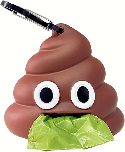 Lindo y funcional soporte para bolsa de excrementos de perro para correa, dispensador resistente de bolsas de excrementos de perro, incluye 1 rollo